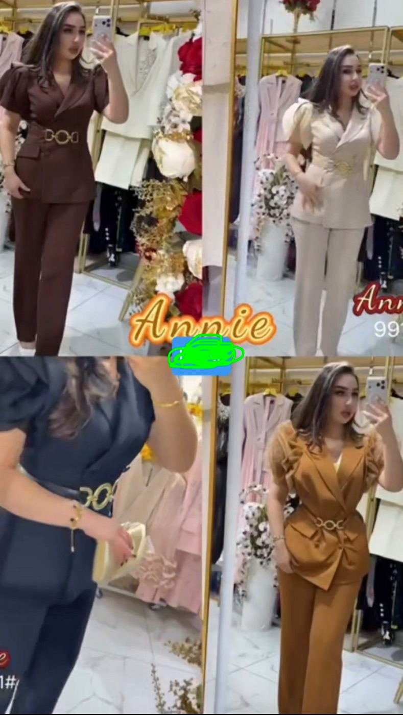 MAGNIFIQUE ENSEMBLE PANTALON CHIC & FÉMININ ✨